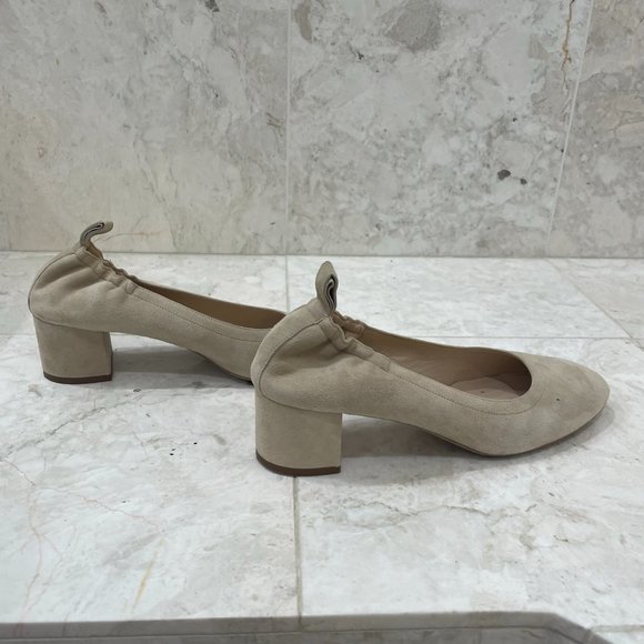 EVERLANE {9.5} Shoes The Day Heel Suede Beige - Picture 6 of 12